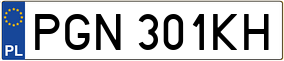 Truck License Plate